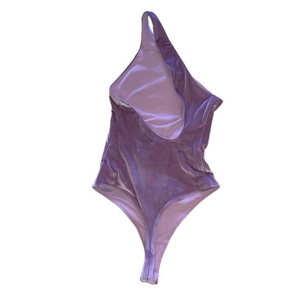 FABLETICS Gigi Velour Bodysuit Bright Lilac | Size XXS 0-2 | NWT - Picture 6 of 7